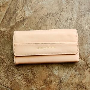 Adrienne Vittadini Studio Cream Leather Wallet